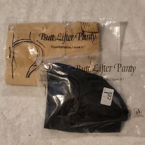 Butt Lifter Panty Set in Black and Tan